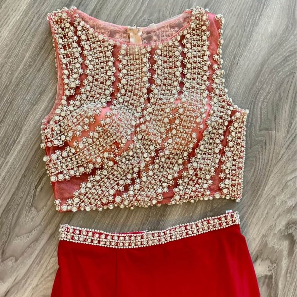 Eleni Elias Beaded Prom Dress, size 4